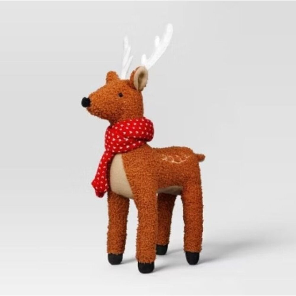 Target Christmas Fabric Deer Decor - Wondershop™ Free Standing Plush Tabletop